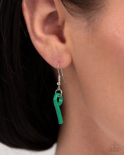 Load image into Gallery viewer, Paparazzi ♥ Fashionable Fringe Necklace & Colored Cameo Bracelet - Green 2-Piece Set ♥ S165