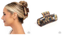 Load image into Gallery viewer, Paparazzi ♥ Prized Plaid - Brown ♥ Hair Clip C68