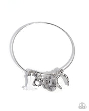 Load image into Gallery viewer, Paparazzi ♥ Boot Scootin' Bravado Necklace & Western Waltz Bracelet - White ♥ 2-Piece Set S177