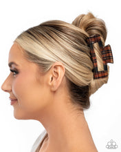 Load image into Gallery viewer, Paparazzi ♥ Prized Plaid - Brown ♥ Hair Clip C68