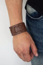 Load image into Gallery viewer, Paparazzi ♥ Plainly Plaited - Brown ♥ Men's Bracelet EX30