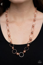 Load image into Gallery viewer, Paparazzi ♥ Metro Milestone - Copper ♥ Necklace EX22