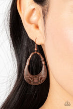 Load image into Gallery viewer, Paparazzi ♥ Terra Timber - Copper ♥ Earrings EX35