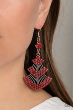 Load image into Gallery viewer, Paparazzi ♥ Eastern Expression - Red ♥ Earrings EX2