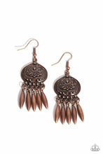 Load image into Gallery viewer, Paparazzi ♥ Future, PASTURE, and Present - Copper ♥ Earrings EX101