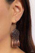 Load image into Gallery viewer, Paparazzi ♥ Future, PASTURE, and Present - Copper ♥ Earrings EX101