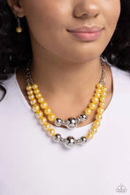 Load image into Gallery viewer, Paparazzi ♥ Ballroom Balance - Yellow ♥ Necklace EX87