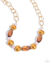 Load image into Gallery viewer, Paparazzi ♥ Pearly Patron Necklace &amp; Pearly Passenger Bracelet - Brown Set ♥ Set EX60
