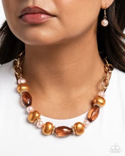 Load image into Gallery viewer, Paparazzi ♥ Pearly Patron Necklace &amp; Pearly Passenger Bracelet - Brown Set ♥ Set EX60
