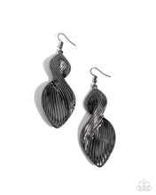 Load image into Gallery viewer, Paparazzi ♥ Skinny Spiral - Black ♥ Earrings EX46