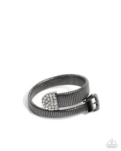 Load image into Gallery viewer, Paparazzi ♥ Belted Brilliance - Black ♥ Bracelet EX54