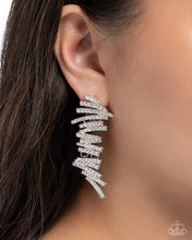 Load image into Gallery viewer, Paparazzi ♥ Scattered Surety - White ♥ Post E2334