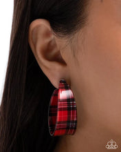 Load image into Gallery viewer, Paparazzi ♥ Fabulous Flannel - Red ♥ E2325