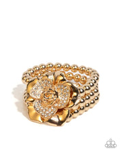 Load image into Gallery viewer, Paparazzi ♥ Blooming Background - Gold ♥ B1168