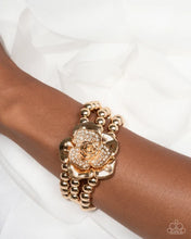 Load image into Gallery viewer, Paparazzi ♥ Blooming Background - Gold ♥ B1168