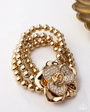 Load image into Gallery viewer, Paparazzi ♥ Blooming Background - Gold ♥ B1168