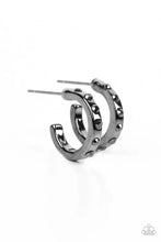 Load image into Gallery viewer, Paparazzi ♥ Gallant Glitz - Black ♥ Earrings EX100