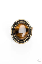 Load image into Gallery viewer, Paparazzi ♥ Stone Terrarium - Brass ♥ R229