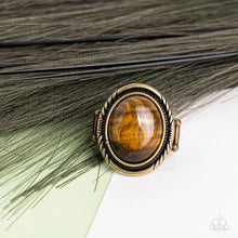 Load image into Gallery viewer, Paparazzi ♥ Stone Terrarium - Brass ♥ R229