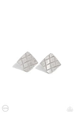 Load image into Gallery viewer, Paparazzi ♥ PLAID and Simple - Silver ♥ Clip-On E2209
