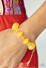 Load image into Gallery viewer, Paparazzi ♥ Happy-GLOW-Lucky Necklace &amp; Keep GLOWING Forward Bracelet - Yellow ♥ 2-Piece Set S141
