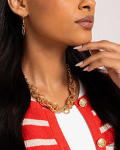Load image into Gallery viewer, Paparazzi ♥ Urban Acoustics Necklace &amp; Audible Shimmer Bracelet - Gold Set ♥ S120