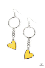 Load image into Gallery viewer, Paparazzi ♥ Don’t Miss a HEARTBEAT - Yellow ♥ E912