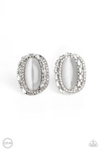 Load image into Gallery viewer, Paparazzi ♥ Shimmery Statement - White ♥ Clip-On E2340