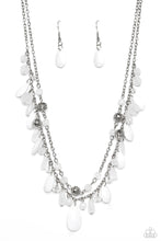 Load image into Gallery viewer, Paparazzi ♥ Flirty Flood Necklace &amp; Cheeky Cascade Earrings - White ♥ Set S85