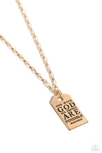 Load image into Gallery viewer, Paparazzi ♥ Possible Pendant - Gold ♥ N2798