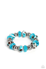 Load image into Gallery viewer, Paparazzi ♥ Warped Wayfarer- Blue ♥ B443