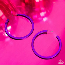 Load image into Gallery viewer, Paparazzi ♥ Pop HOOP - Purple ♥ Post E2227