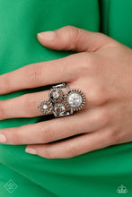Load image into Gallery viewer, Paparazzi ♥ Blowing Off STEAMPUNK - White ♥ R531