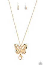 Load image into Gallery viewer, Paparazzi ♥ Wings of Whimsy - Gold Lanyard  ♥ N2873