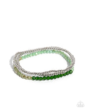 Load image into Gallery viewer, Paparazzi ♥ Backstage Beauty Necklace &amp; Backstage Beading Bracelet - Green Set ♥ S118