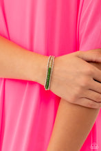 Load image into Gallery viewer, Paparazzi ♥ Backstage Beauty Necklace &amp; Backstage Beading Bracelet - Green Set ♥ S118