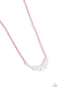 Paparazzi ♥ White Collar Whimsy - Pink ♥ N1961