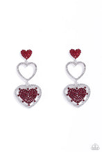 Load image into Gallery viewer, Paparazzi ♥ Couples Celebration - Red ♥ Post Earrings EX74