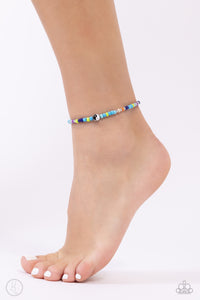 Paparazzi ♥ Seize the Shapes - Blue ♥ Anklet A20