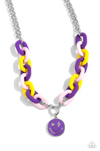Load image into Gallery viewer, Paparazzi ♥ Speed SMILE Necklace &amp;  Go the Extra SMILE - Purple Set ♥ S107