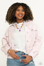 Load image into Gallery viewer, Paparazzi ♥ Speed SMILE Necklace &amp;  Go the Extra SMILE - Purple Set ♥ S107