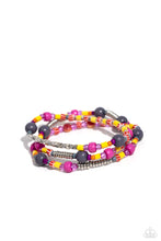 Load image into Gallery viewer, Paparazzi ♥ Curated Collision Necklace &amp; Confident Collision Bracelet - Silver Set ♥ S110