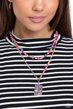 Load image into Gallery viewer, Paparazzi ♥ Curated Collision Necklace &amp; Confident Collision Bracelet - Silver Set ♥ S110