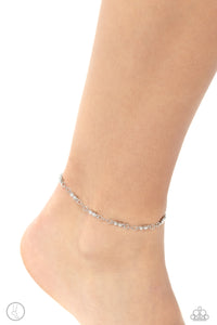 Paparazzi ♥ Simple Sass - White ♥ Anklet A21