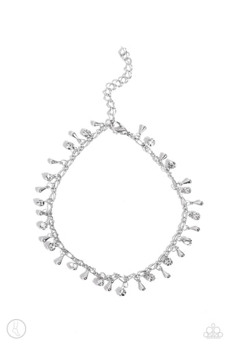 Paparazzi ♥ Sprinkled Selection - White ♥ Anklet A23