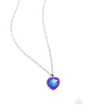 Load image into Gallery viewer, Paparazzi ♥ Heartfelt Hope Necklace &amp; Heartfelt Haute Earrings - Purple Set ♥ S122