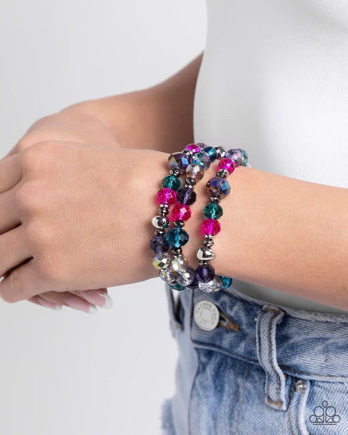 Paparazzi ♥ Stack of GLASS - Multi ♥ B001