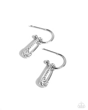 Load image into Gallery viewer, Paparazzi ♥ Safety Pin Sentiment - White ♥ E1359