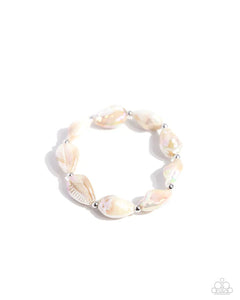 Paparazzi ♥ SHELL-bound Sentiment Necklace & Under My SHELL - Brown ♥ S127