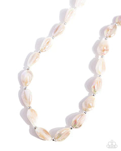 Paparazzi ♥ SHELL-bound Sentiment Necklace & Under My SHELL - Brown ♥ S127